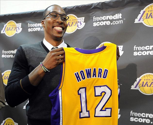 Los Angeles Lakers center Dwight Howard