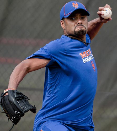 New York Mets pitcher Johan Santana