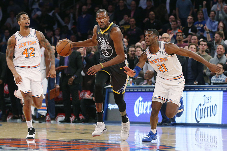 Kevin Durant helped Warriors secure win against Knicks