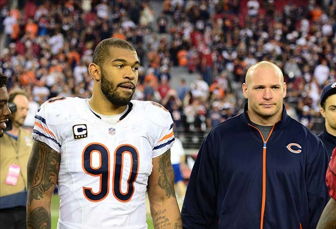 Julius Peppers and Brian Urlacher