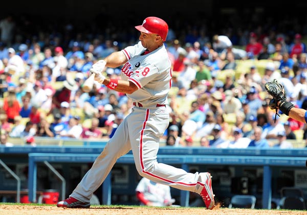 Phillies Raul Ibanez during a Major League Baseball game