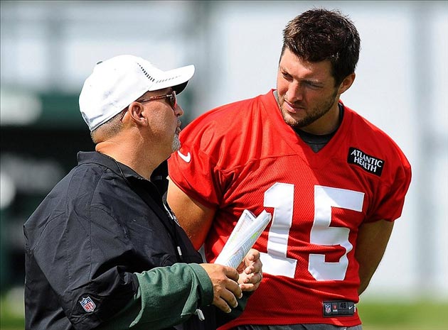 New York Jets quarterback Tim Tebow