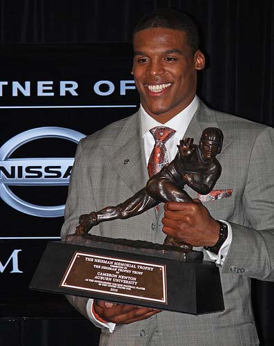 The 2010 Heisman Trophy winner, Cam Newton