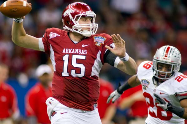 Arkansas Razorbacks quarterback Ryan Mallett